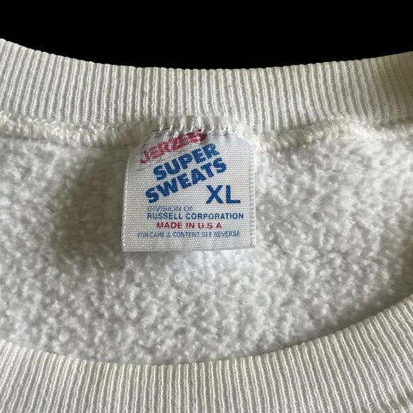 Vtg Jerzees Super Sweats Golden Nugget Vegas Crewneck Sweatshirt XL White - Picture 4 of 12